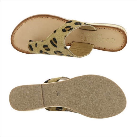 coconuts leopard sandals